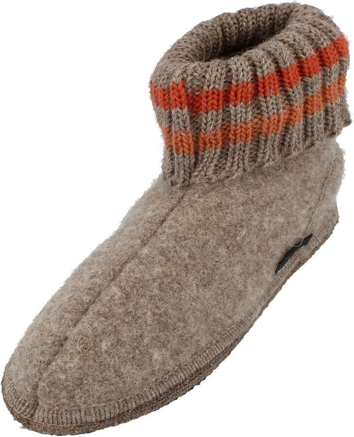 Comfortabele Unisex Pantoffels Hoge Sok Wollen Voering Grijze Instapsloffen