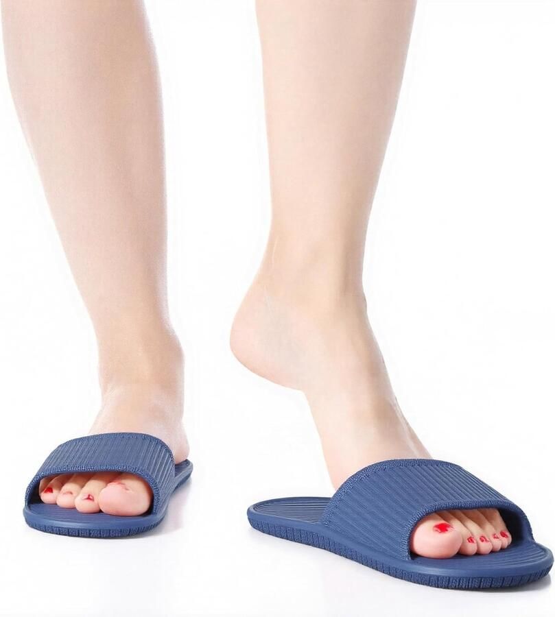 Comfortabele Open Teen Doucheslippers voor Zomer Antislip Unisex Sandalen voor Thuis Badkamer en Zwembad