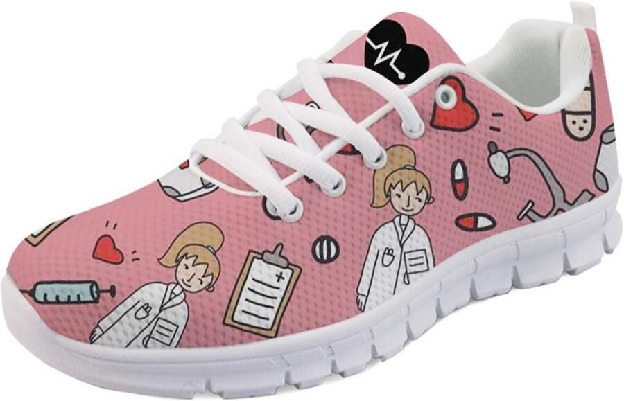 Comfortabele Unisex Sportschoenen Ade de Mesh Sneakers Vlakke Zolen