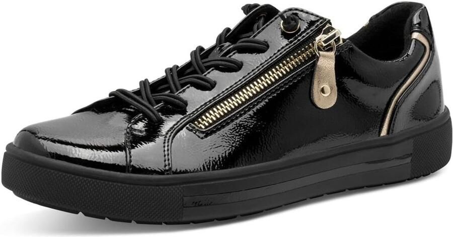 Comfortabele Vegan Dames Sneakers met Rits Casual Platte Instapschoenen