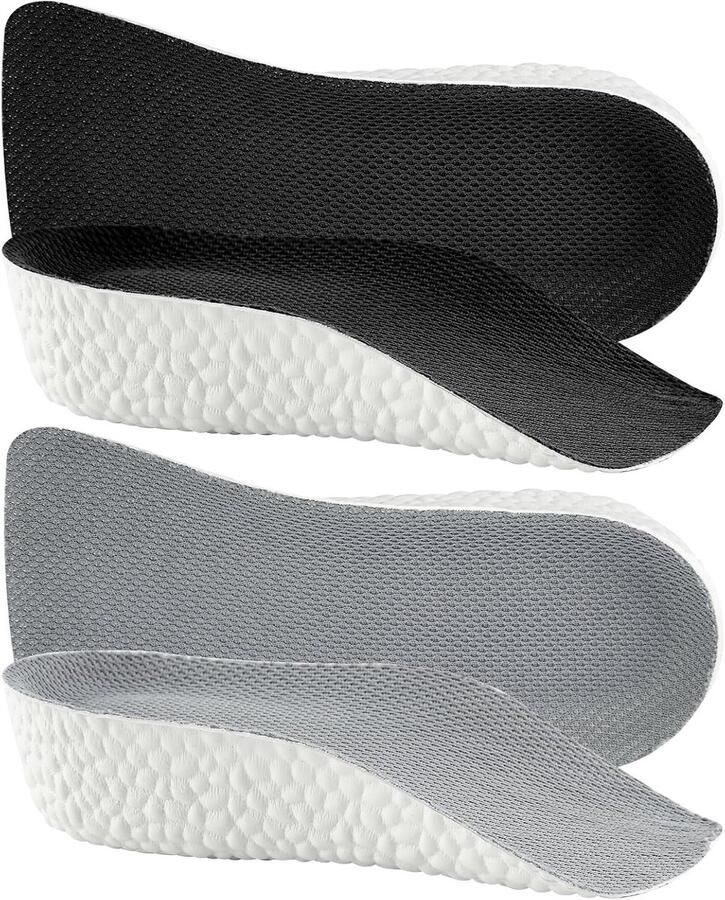 Comfortabele Verhoogde Inlegzolen Ade d en Schokabsorberend Geheugenfoam Hielwig voor en Ideaal voor Sneakers en Schoenen