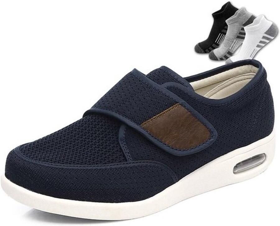 Comfortabele Verstelbare Diabetische Wandelschoenen voor nen en met Brede Voeten