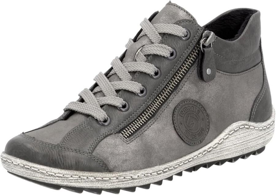 Comfortabele Veterschoenen Dames met Rits en Uitneembaar Voetbed