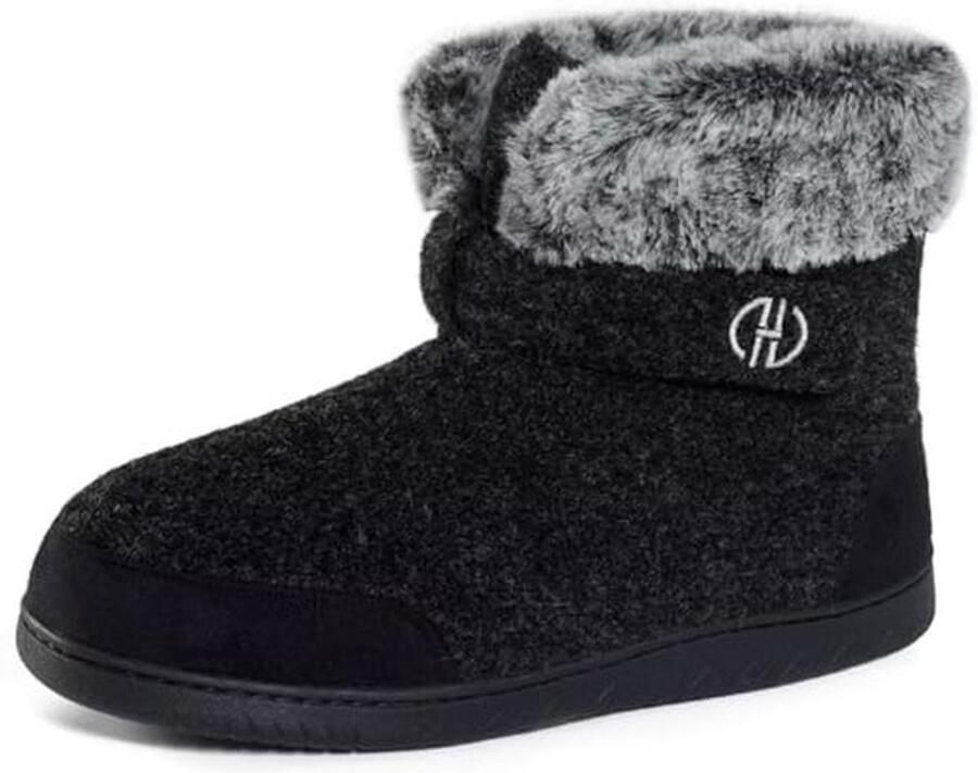 Comfortabele Vilten Huislaarzen voor en Hoge Pantoffels met Antislipzool