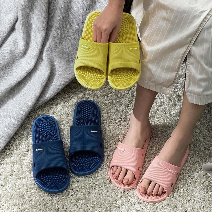 Comfortabele voetmassager met acupressuur niet-slip sandalen voor nen en verlichting bij hielpijn en vermoeide voeten