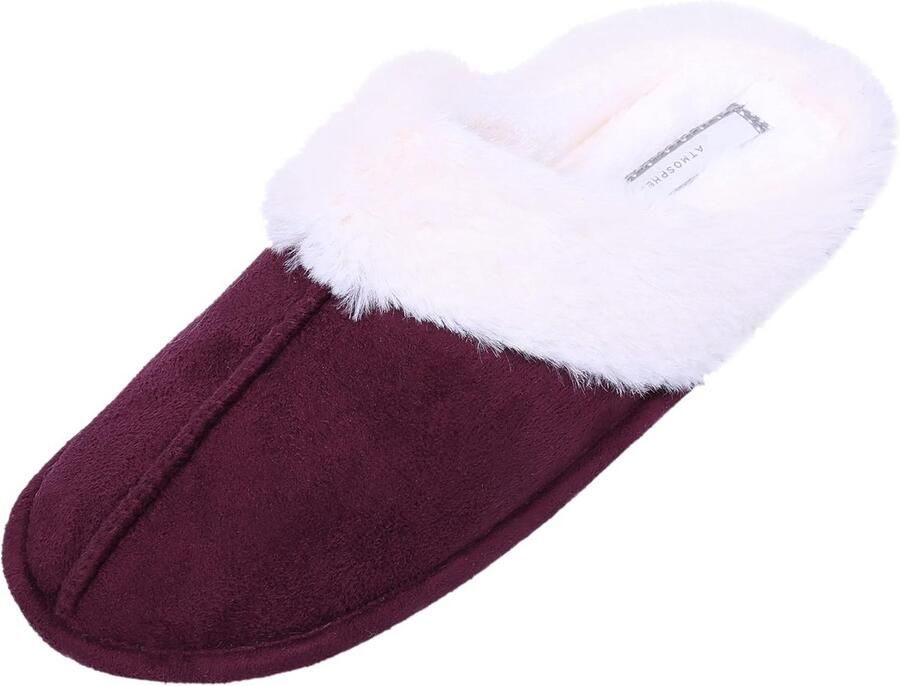 Comfortabele Warme Paarse Pantoffels voor en Maten