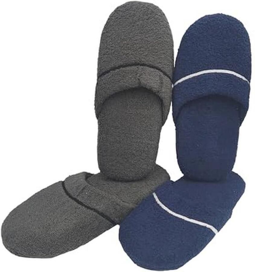 Comfortabele Wasbare Pantoffels voor Heren Badstof Gastenslippers )