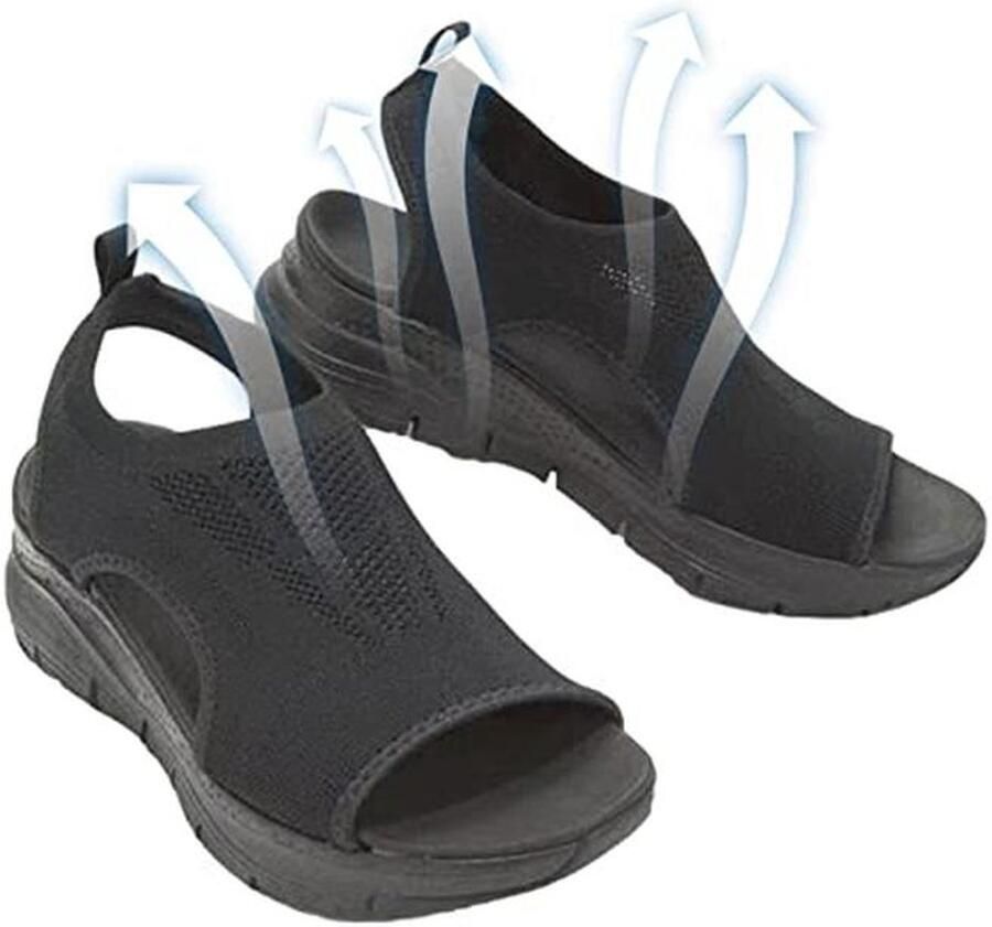 Comfortabele wasbare sandalen voor dames met dikke zool orthopedisch en casual