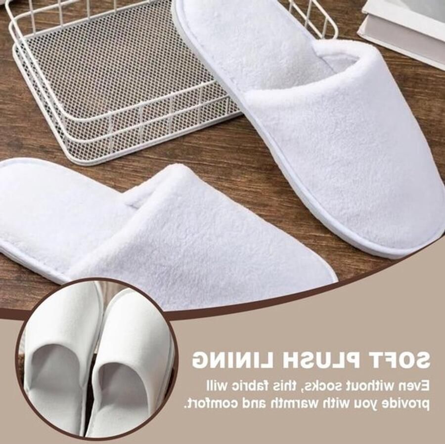 Comfortabele Wegwerp Slippers voor Gasten Ade d en Extra Dikke SPA Slippers voor Thuisgebruik en Hotels