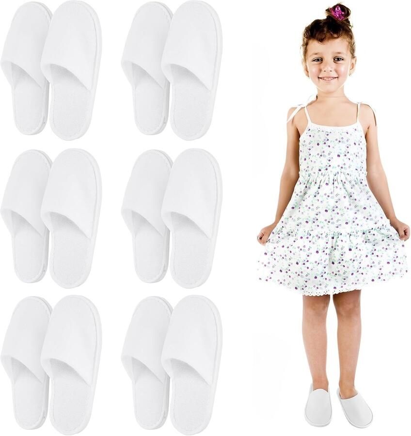 Comfortabele Wegwerp Slippers voor Kinderen Ideaal voor Hotel Zwem en Kamperen Geschikt voor en van