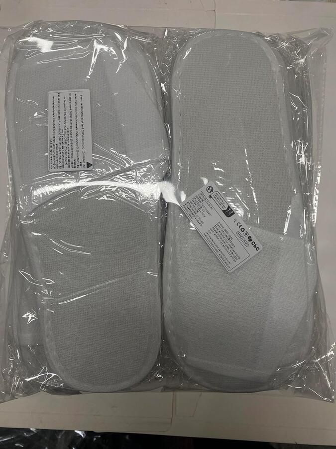 Comfortabele Wegwerp Slippers voor Mannen Antislip 10 Paar Wit EU Ideaal voor Thuis en Reizen