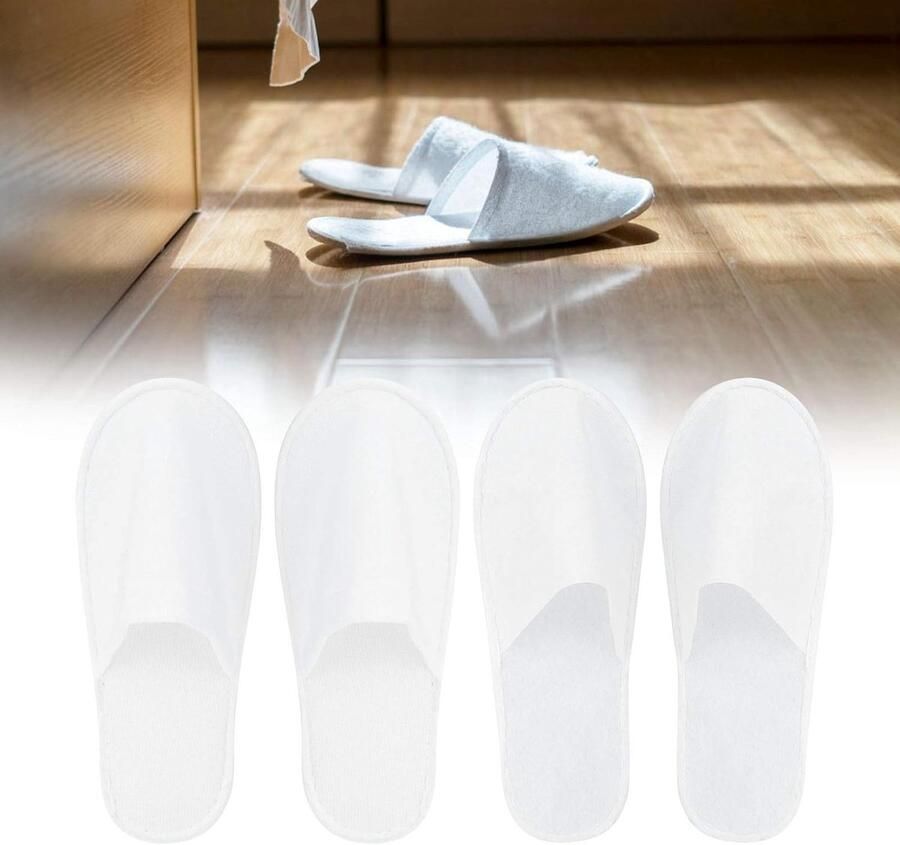 Verwisselbare Slippers voor Thuis en Evene ten 50 Paar Draagbare Unisex Antislip Slippers voor Gasten Spa en Hotelgebruik
