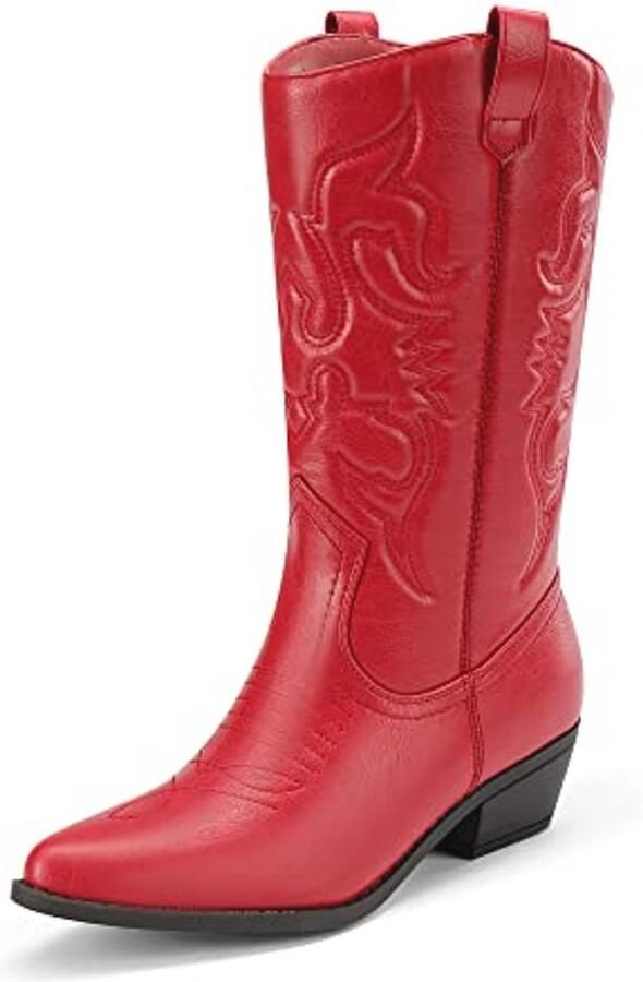 Comfortabele winterlaarzen voor dames Waterdichte cowboylaarzen voor feest en karakter