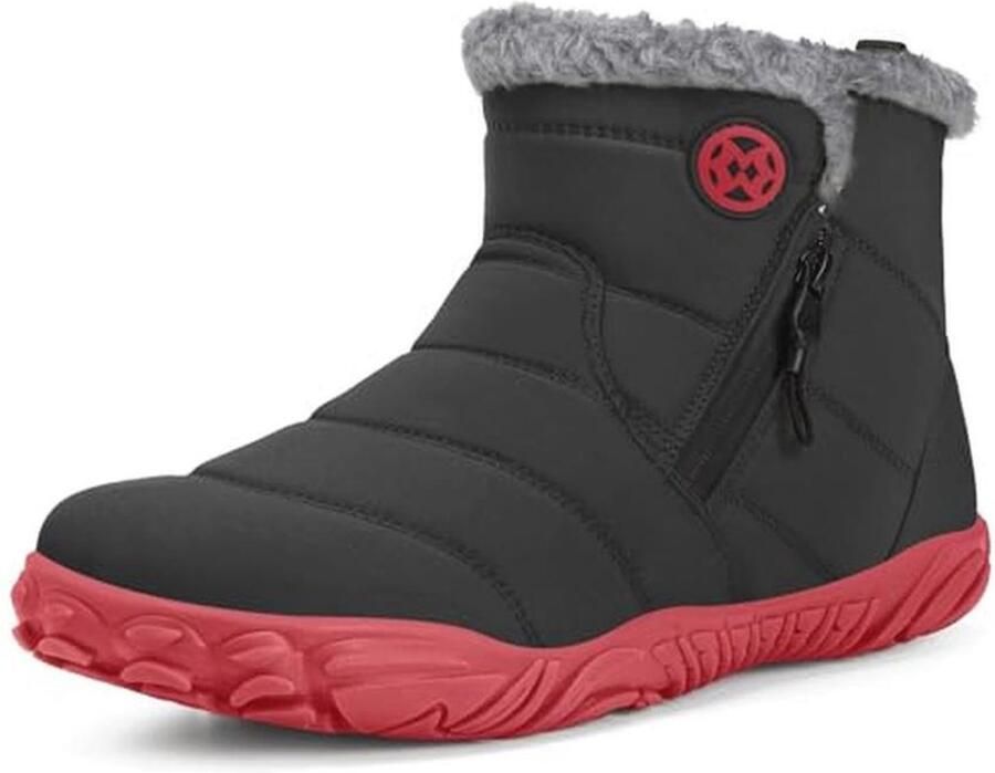 Comfortabele Winterschoenen voor Dames Warme Minimalistische Blotevoeten Sneeuwlaarzen