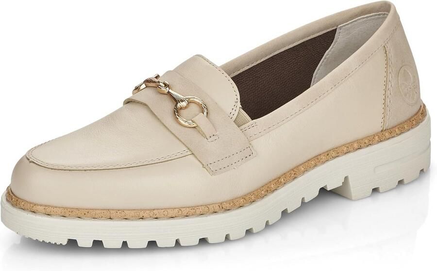 Comfortabele Witte Dames Loafers van Soepel Leer Lichte Zomerinstappers