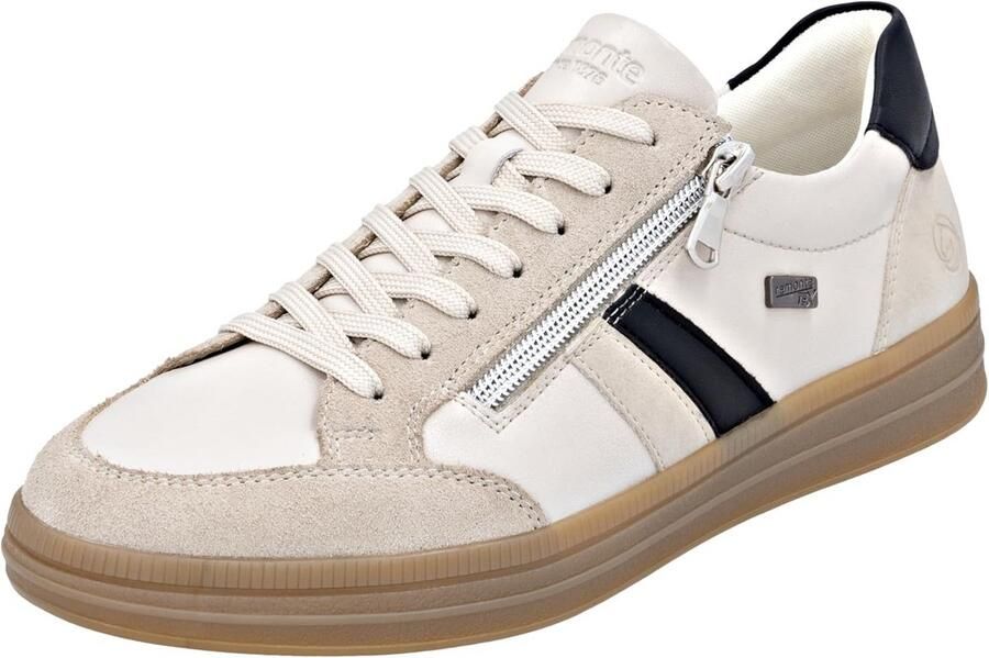 Comfortabele witte lage damessneakers met uitneembaar voetbed