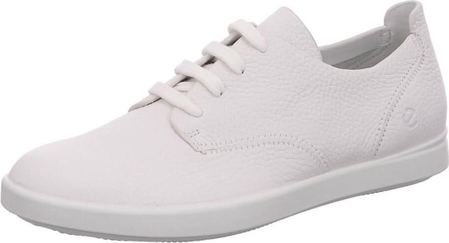Comfortabele witte veterschoenen voor dames van echt leer