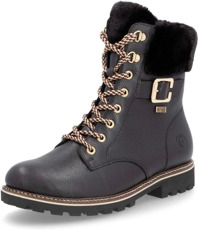 Comfortabele Witte Veter- & Enkellaarzen voor Dames met Warme Voering