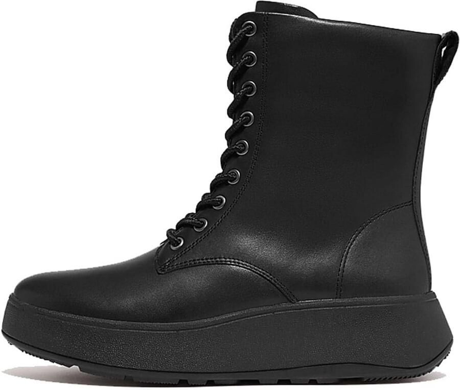 Comfortabele Zwarte Dames Veterschoenen Stevige Ondersteuning