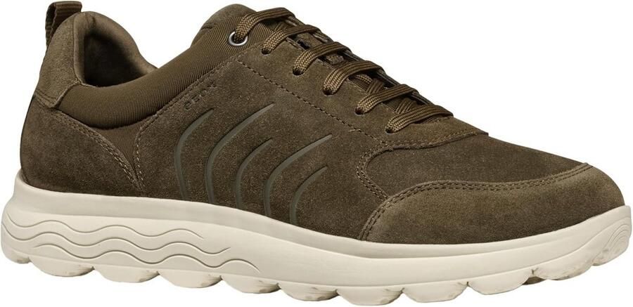 Comfortabele zwarte leren lage sneakers voor heren