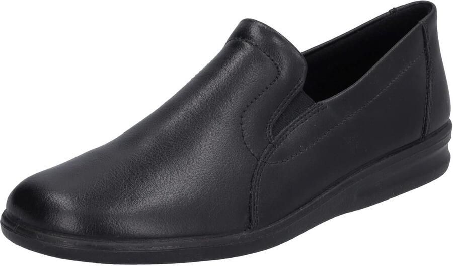 Comfortabele zwarte slippers met elastische band voor warme voeten