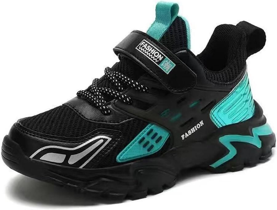 Comfortabele Zwarte Sportschoenen voor Kinderen Lichtgewicht en Antislip Sneakers
