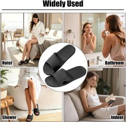 Non-slip badslippers voor nen en comfortabele douche- en strandsandalen lichtgewicht EVA slippers voor zwembadgebruik