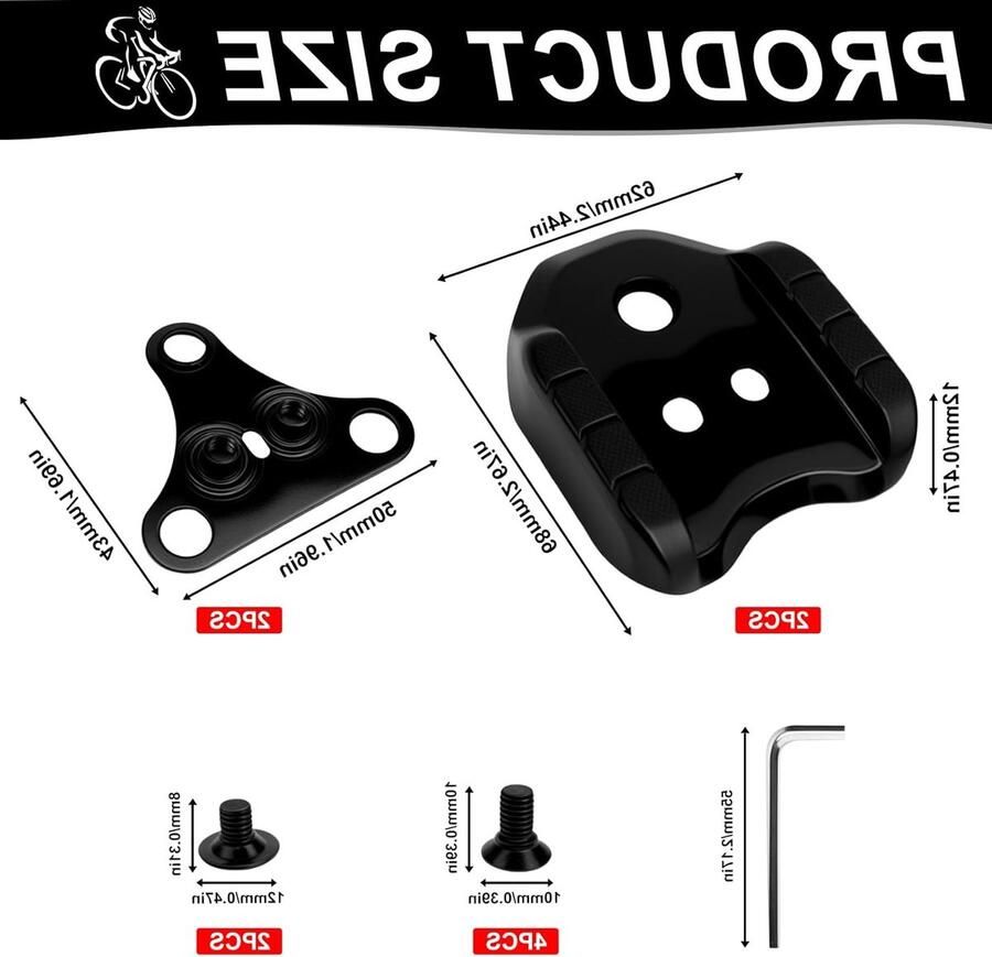 Compatibele SPD Plate Adapter SM-SH41 voor Fietsschoenen met 3 Gaten en MTB Pedalen Ideaal voor Fietsers en Wielrenners