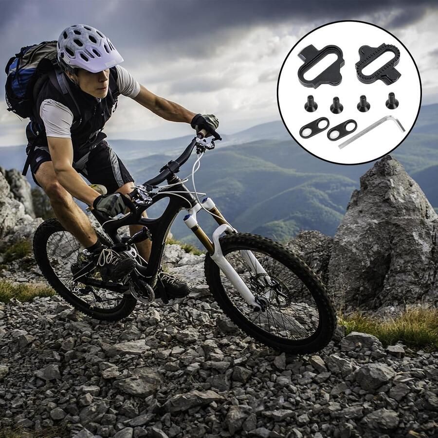 Complete Cleat Set voor Fietsschoenen Pedalen Accessoireset voor Mountainbike en Racefiets Geschikt voor nen en