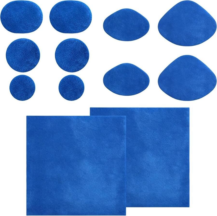 Complete Schoenreparatieset met 12 Stukken Zelfklevende Sneakers Patches Schoenpunten Stickers Hiel Pads en Snij Patches voor Leren en Textielen Schoenen
