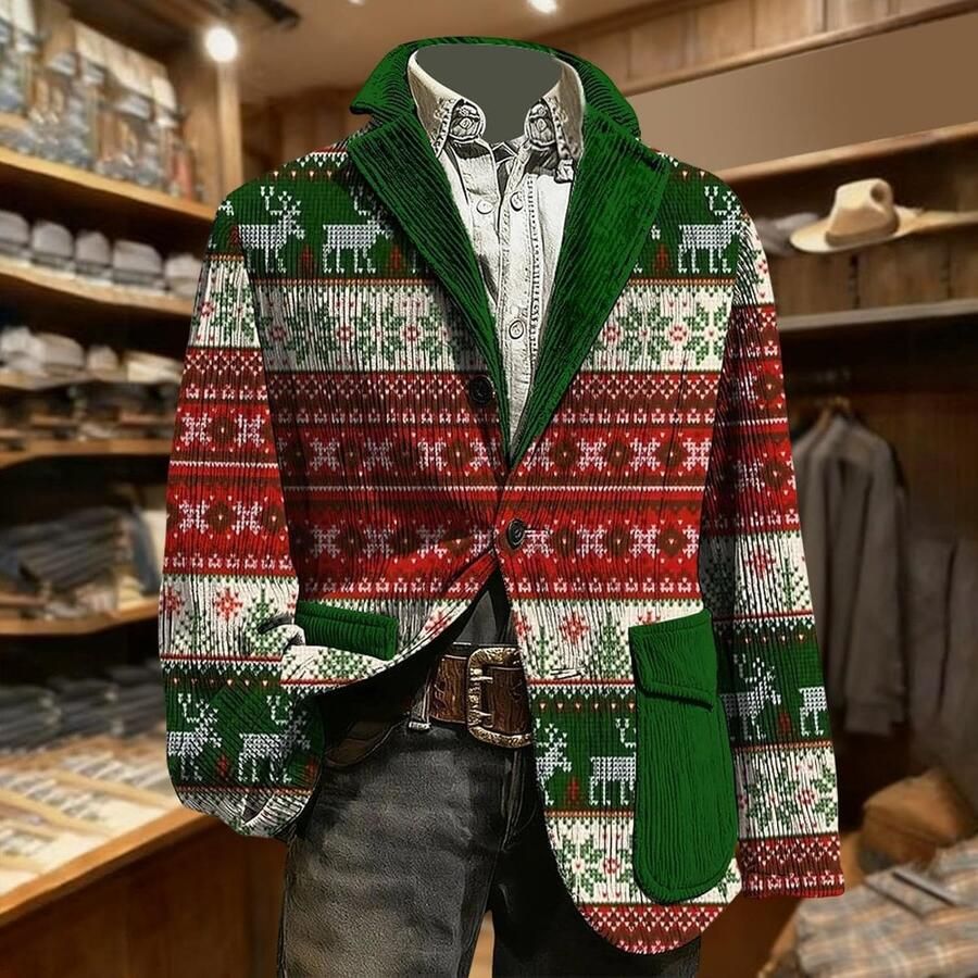Corduroy jas voor chique vrijetijdskleding slim fit gekartelde kraag ideaal voor bruiloften of ceremonies