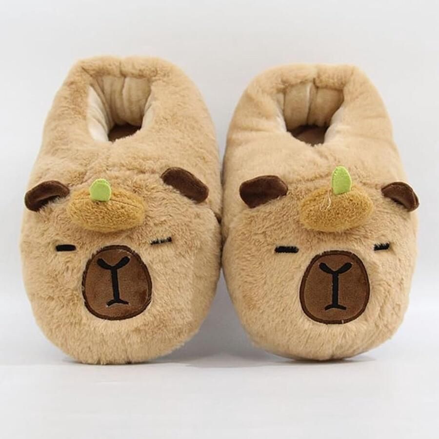 Corimori Capybara pantoffels pluche knuffelige dierenpantoffels grappige slippers