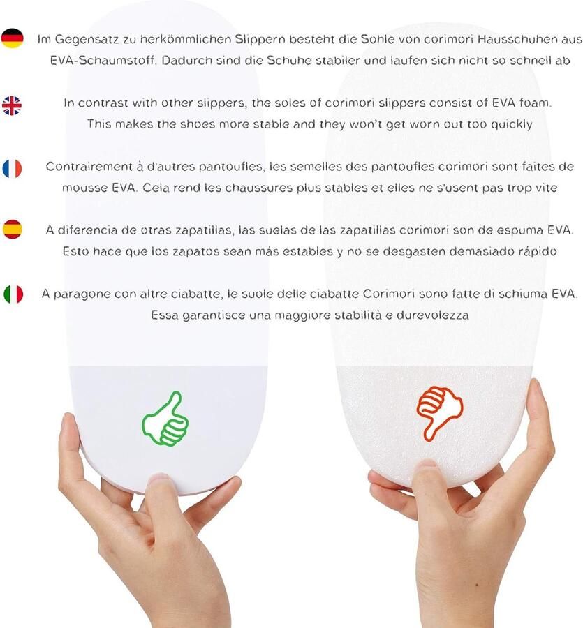 Corimori Pluche pantoffels bijzonder hoogwaardig