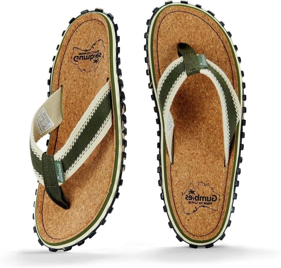 Corker Teenslippers Kurk Slippers Strand Wandelen Duurzaam Kurk Voetbed Unisex Natuurlijk