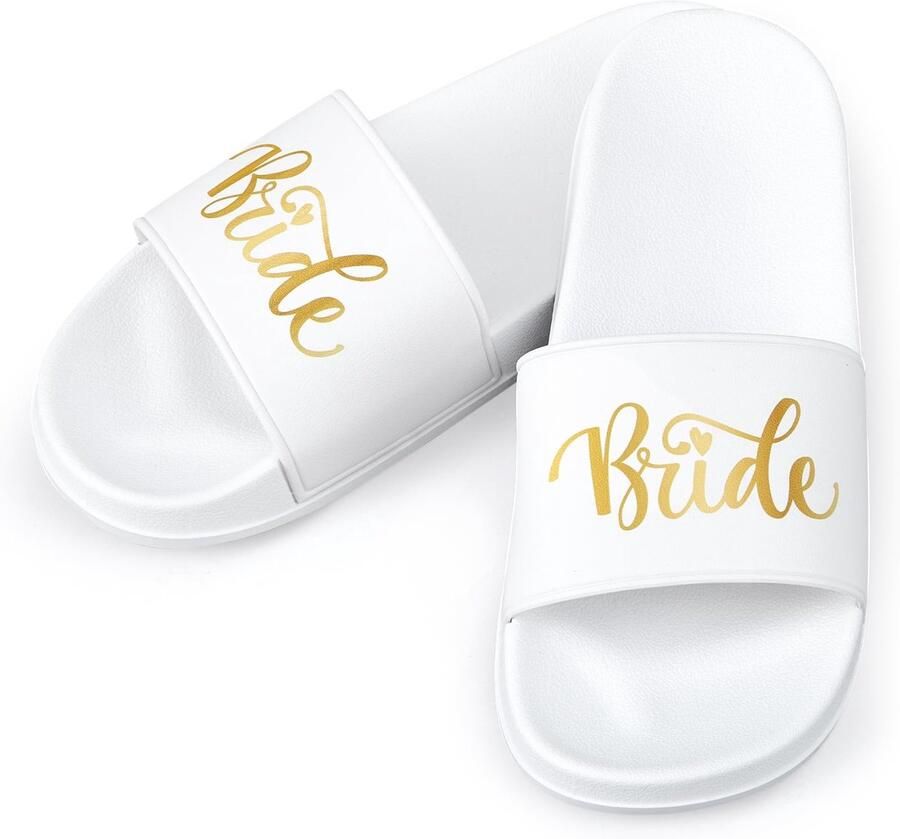Cosensi- Bruidsslippers Duurzaam Comfortabel PVC Organza Tas Geschikt voor Bruiloft Huwelijks Slippers