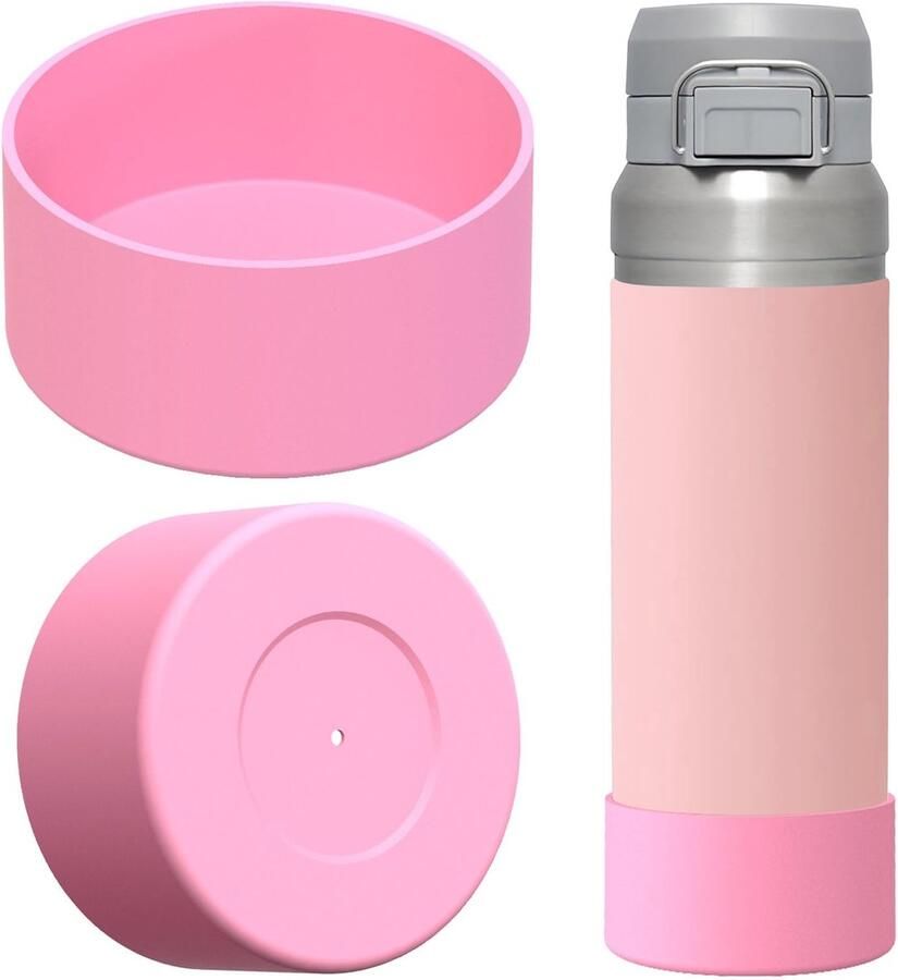 Cosensi Dailygoods Set van 2 Siliconen Waterfles Laarsjes in Lichtroze