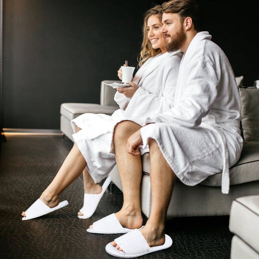 Cosysparks Gastenslippers Witte Open Teen Niet-Wegwerp Schoenen Anti-slip Herbruikbare Hotel Slippers Wasbaar