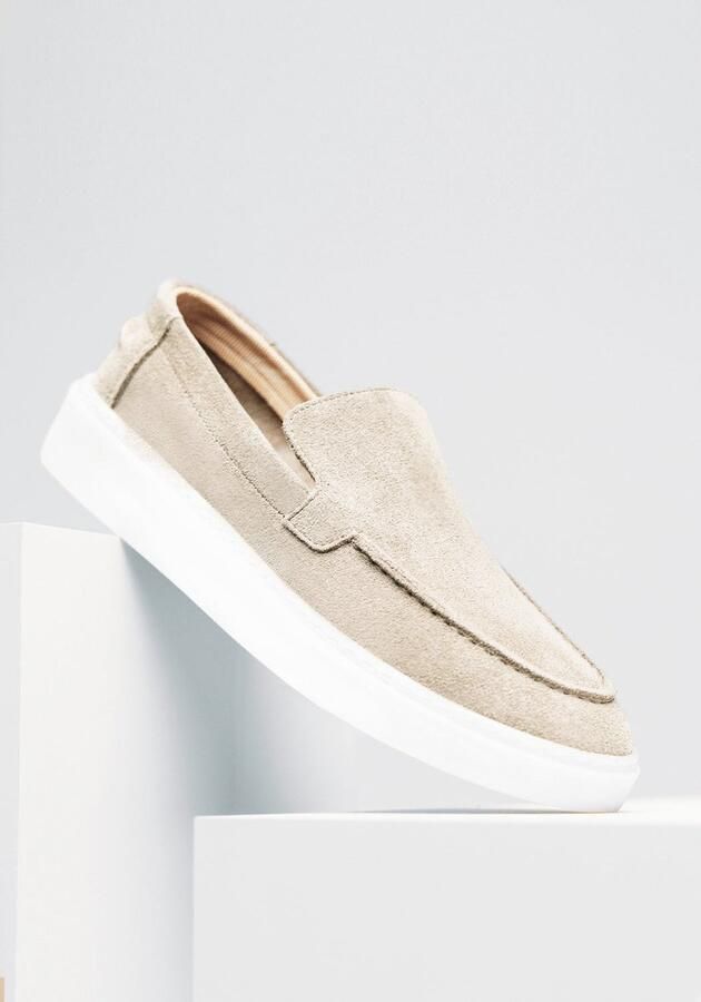 Cotton District Loafers Sailor Instappers Heren Suède Sand