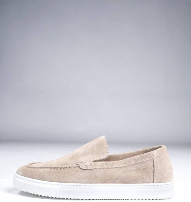 Cotton District Suede Loafers Mid Sand
