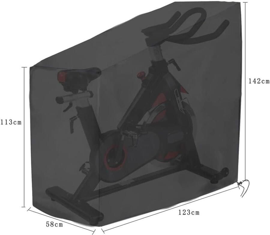 Cover Heavy Duty Oxford Doek Spin Bike Protector Anti-UV Beschermhoes voor Indoor Outdoor Fitness Gym Stationaire Fiets