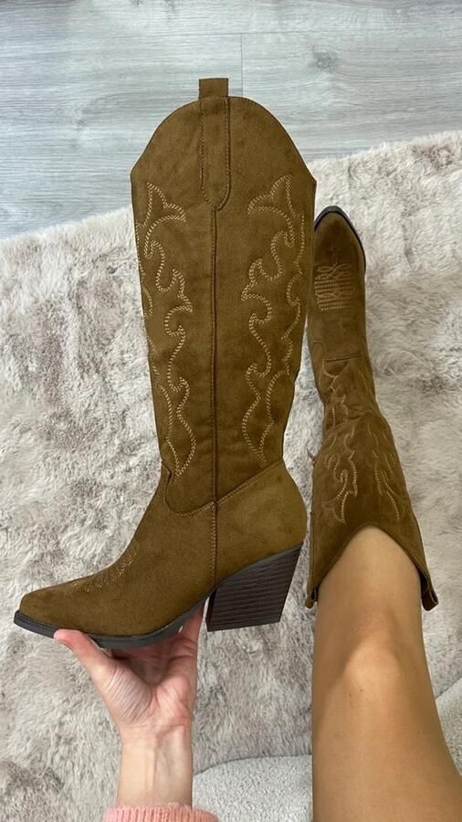 Cowboy laarzen bruin Dames