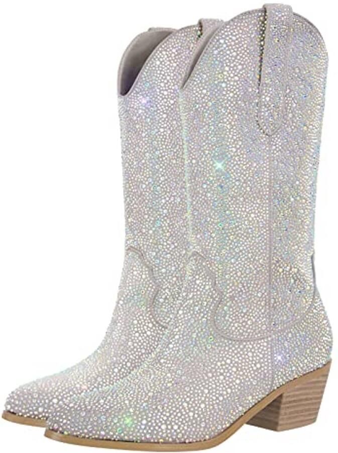 Cowboy Laarzen Glitter Boots voor Dames Western Hak