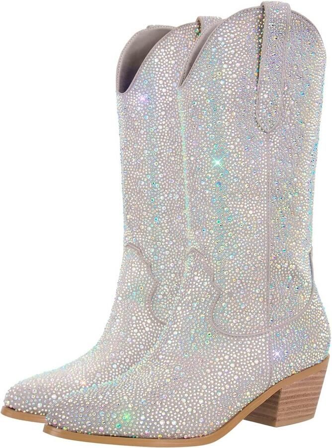Cowboy Laarzen Glitter Boots voor Dames Western Stijl