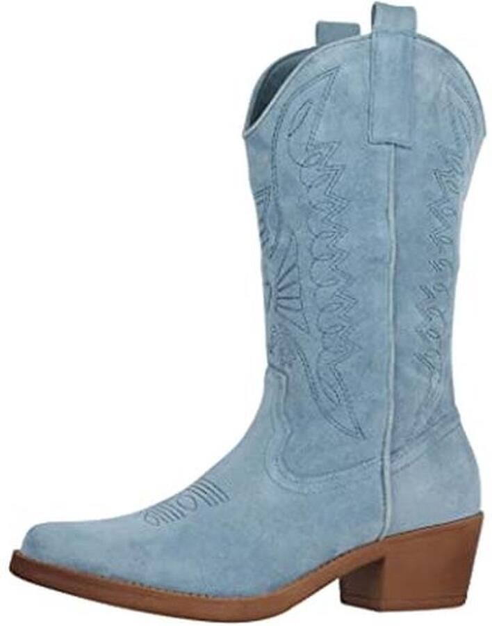 Cowboylaarzen Dames Bikerlaarzen Chunky