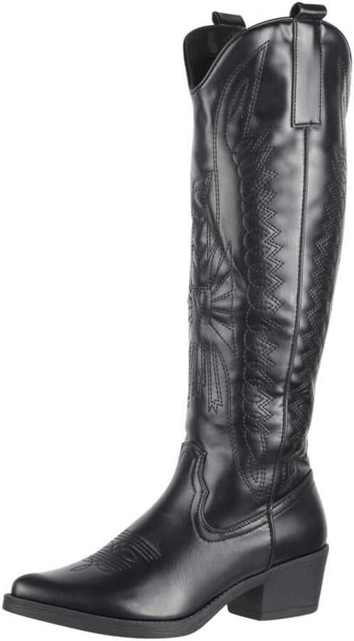 Cowboylaarzen voor dames Chunky Bikerboots
