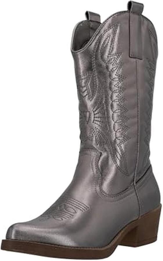 Cowboylaarzen voor dames Chunky bikerboots voor een stoere look