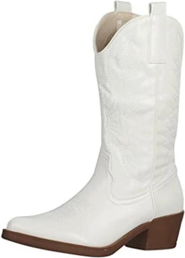 Cowboylaarzen voor Dames Chunky Bikerlaarzen voor Modieuze Uiterlijk