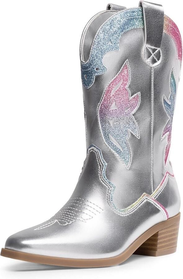 Cowgirl Cowboylaarzen voor Meisjes Westerse Mode Halve Kuitlaarzen Kind