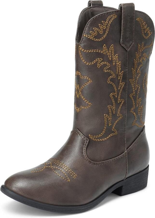 Cowgirl Laarzen Meisjes Westerse Rijlaarzen Mid Kuit Kinderen