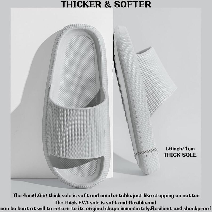 Cozislides Badslippers uniseks originele slippers wolkenslippers super zacht antislip voor de zomer slippers
